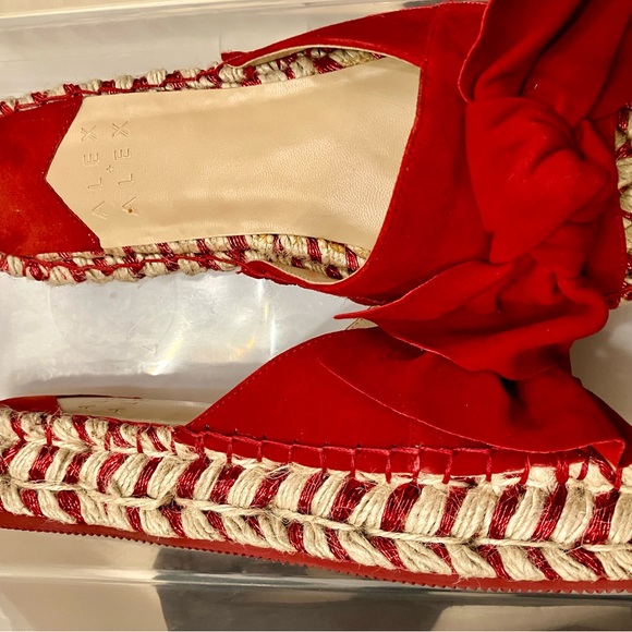 RUBY RED SUEDE SANDALS - Picture 4 of 8